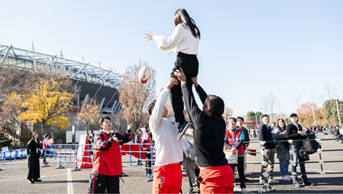 ラグビー体験コーナー（メインイベント）