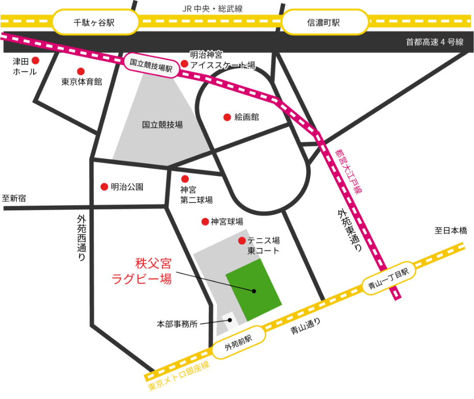 スタジアム周辺地図イメージ