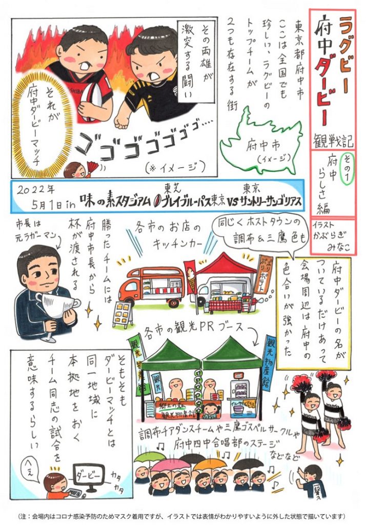 ラグビー府中ダービー観戦記 を紹介します ニュース 東芝ブレイブルーパス東京